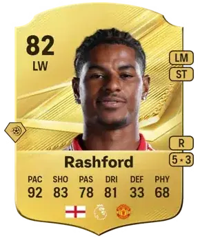 Rashford 82 LW card sniped by FC AutoBuyer